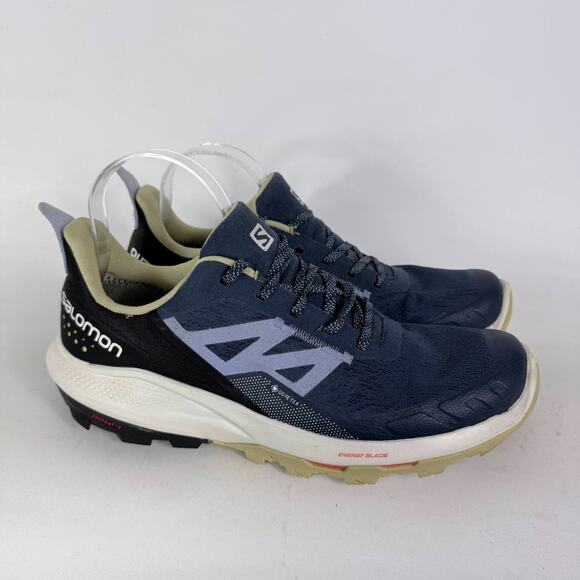 Salomon Outpulse GTX Hiking Trail Sneakers Womens 10 Blue Indigo Lace-Up Low Top - Picture 2 of 10